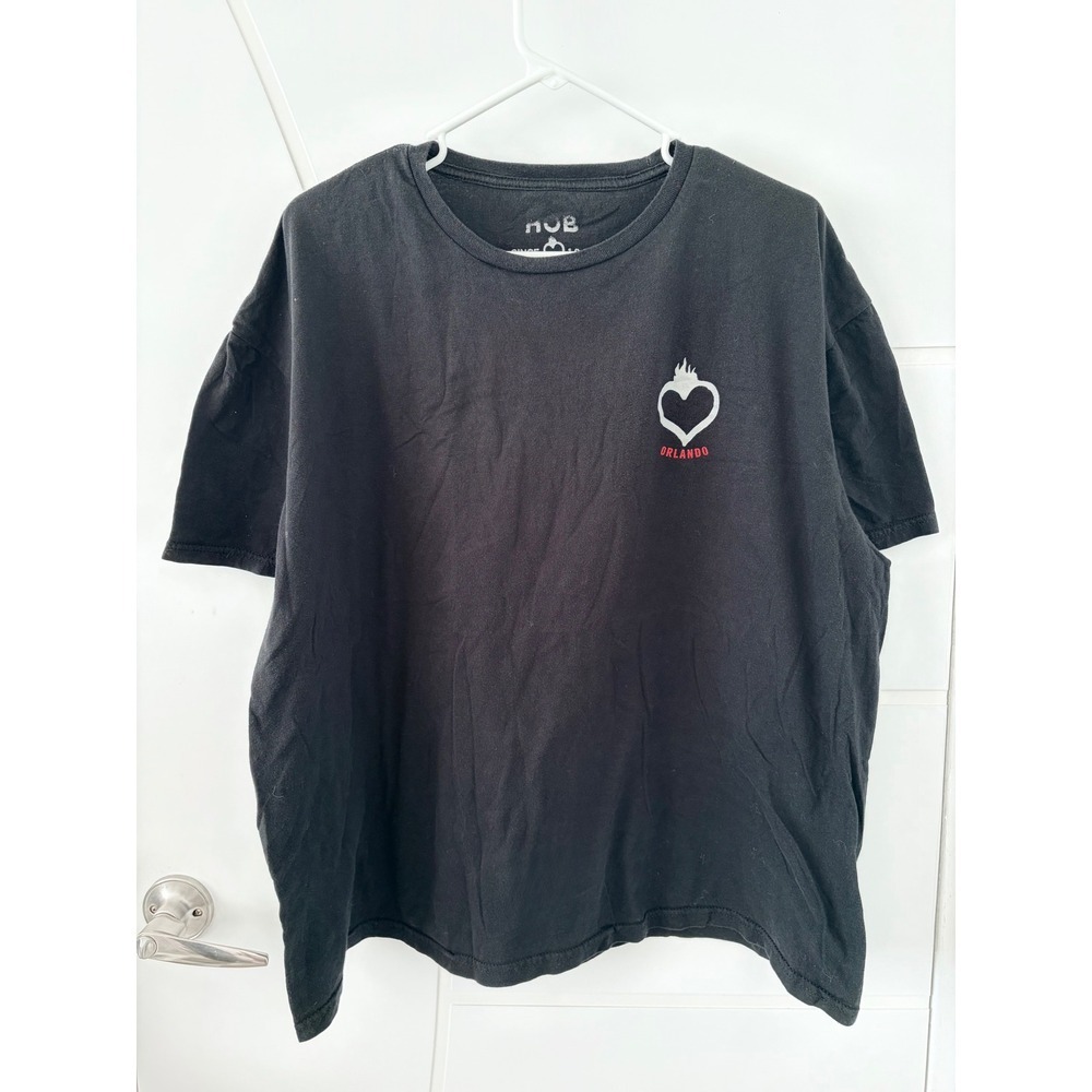 House of Blues Orlando Graphic T-Shirt Black Guitar Wings XL Mens